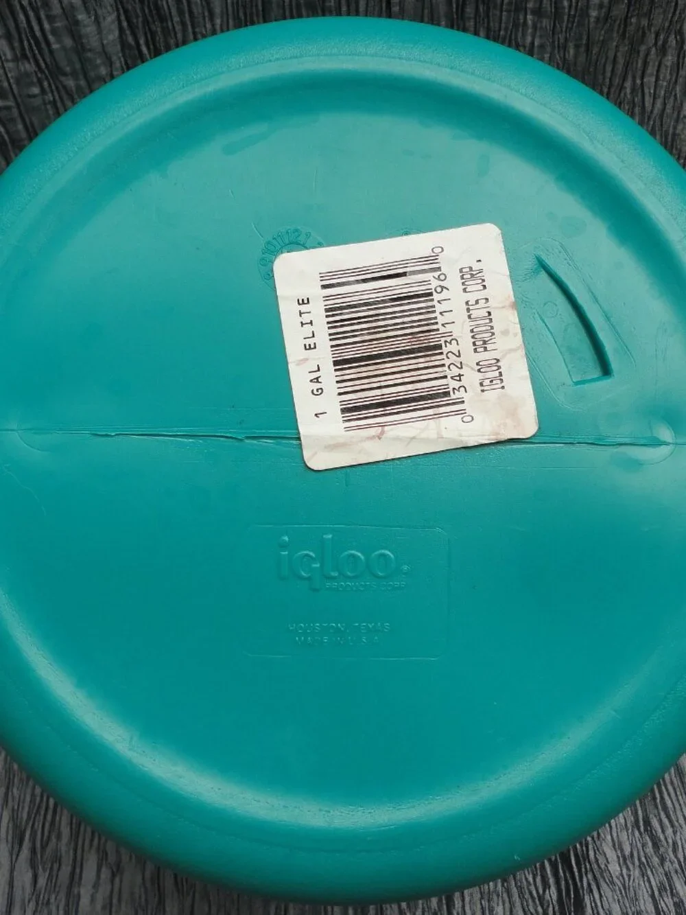 Vtg IGLOO Elite 1 gallon Water Cooler Dog K9 Training Drinking Teal Purple USA